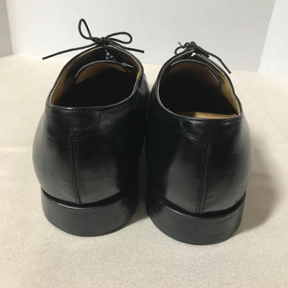 SOLD Johnston Murphy Men's Shoes 14 Black Oxford - Picture 3 of 8